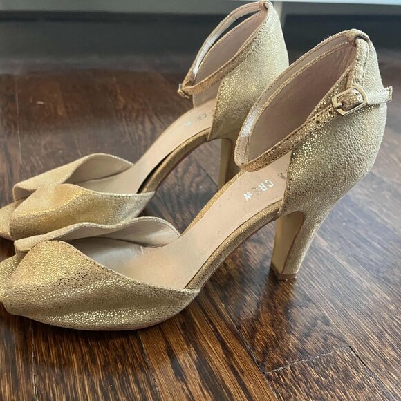 Chelsea Crew Lola heels in gold, size 40 - Picture 4 of 7